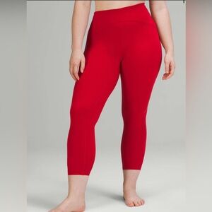 Lululemon Instill Hig-Rise Tights in Dark Red Women’s Size 14